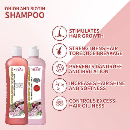 Onion Biotin and Rosemary Shampoo Set