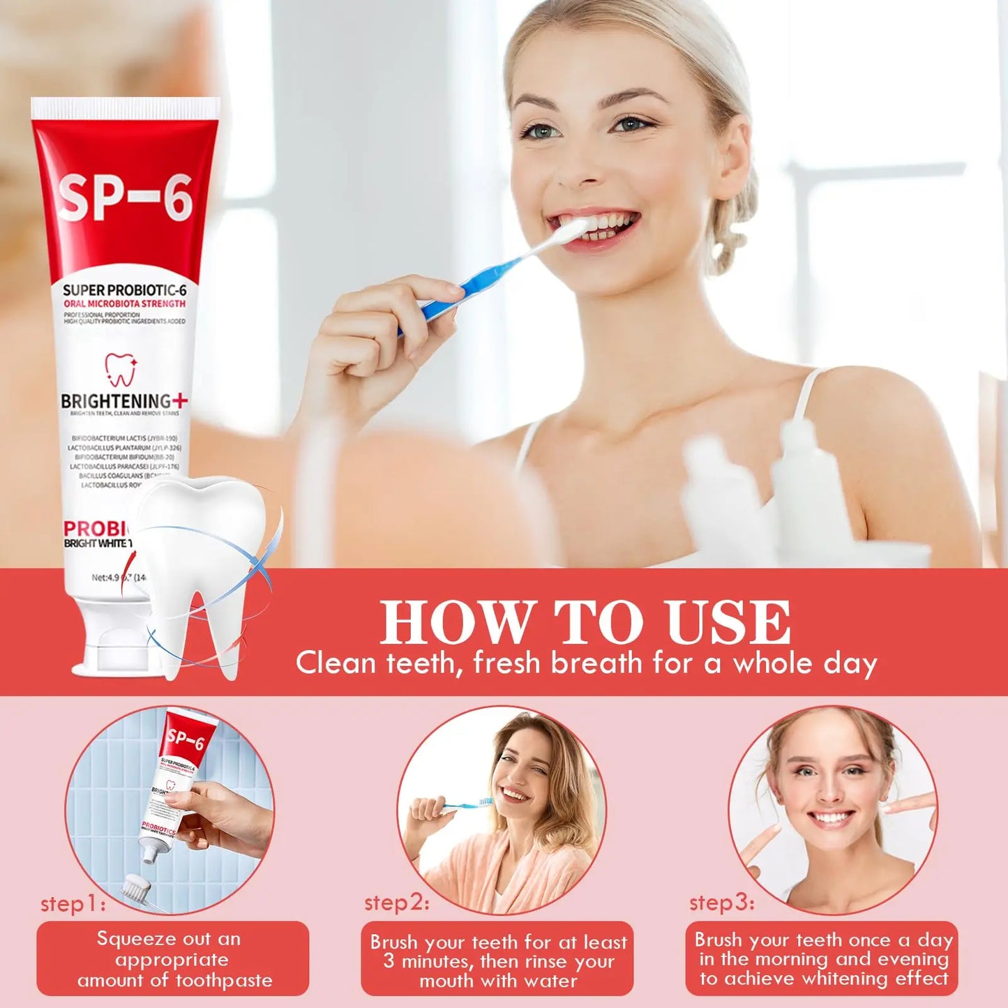 SP6 Probiotics Whitening Toothpaste