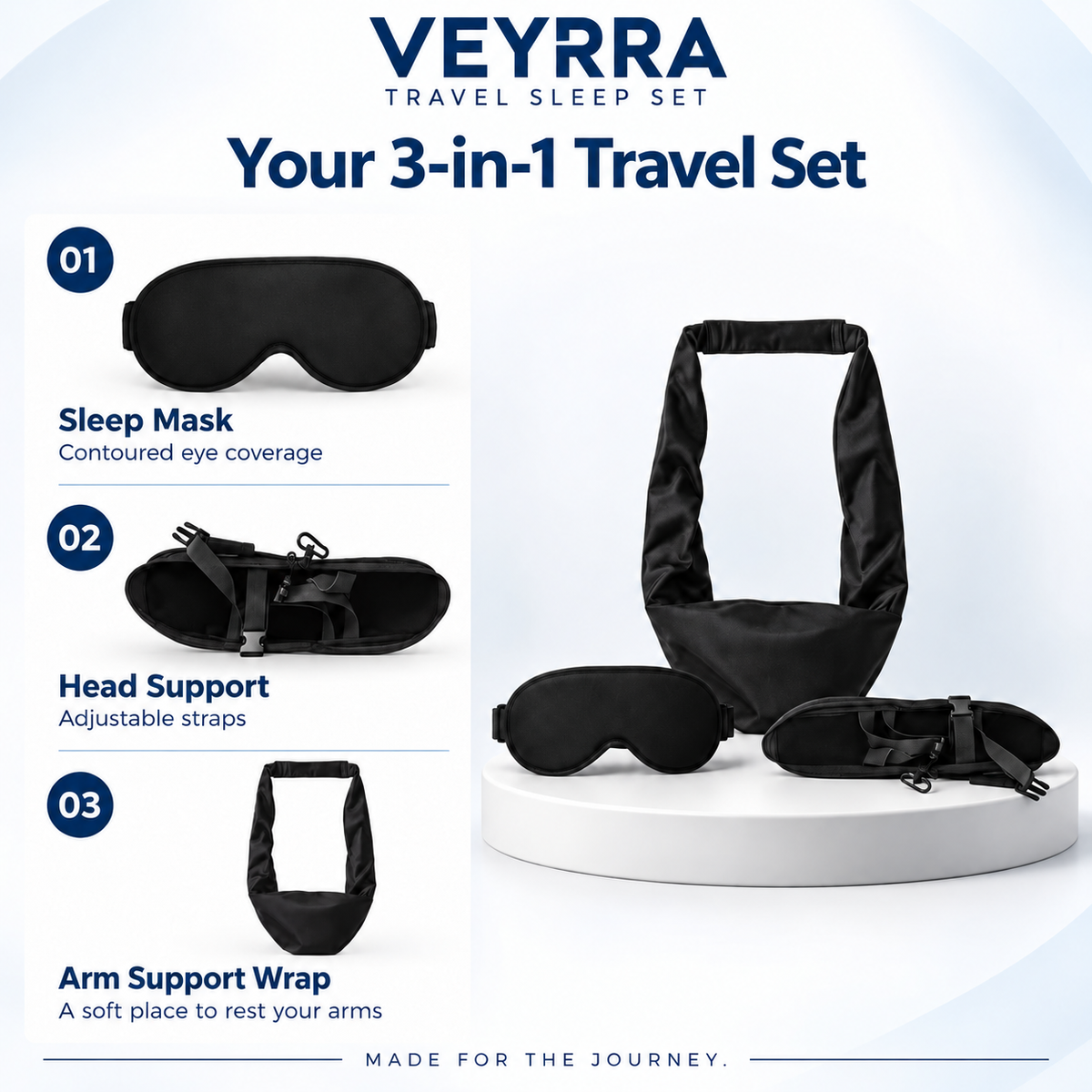 VEYRRA complete 3-in-1 set components